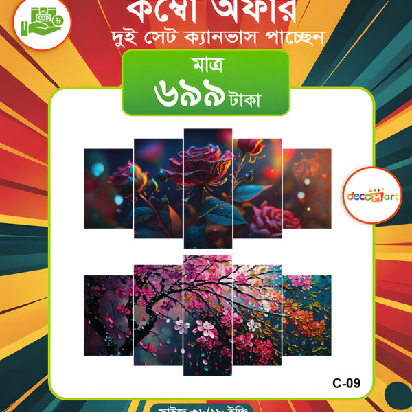প্রিমিয়াম ওয়াটারপ্রুফ ক্যানভাস কম্বো সেট। C-09