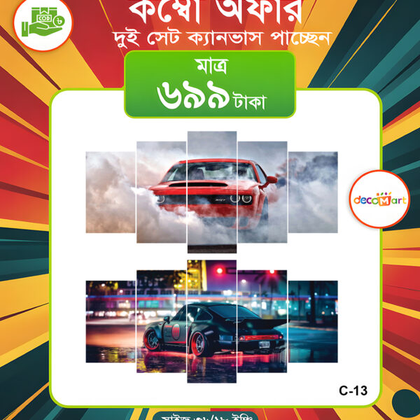 প্রিমিয়াম ওয়াটারপ্রুফ ক্যানভাস কম্বো সেট। C-13
