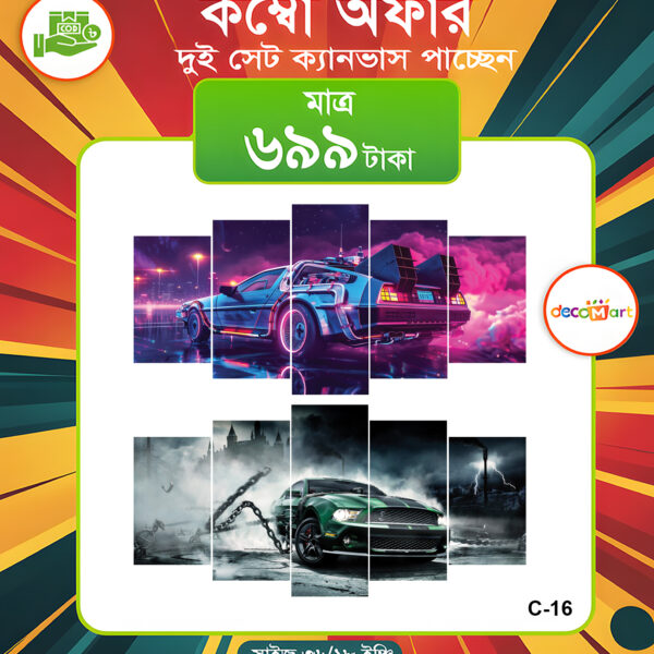 প্রিমিয়াম ওয়াটারপ্রুফ ক্যানভাস কম্বো সেট। C-16
