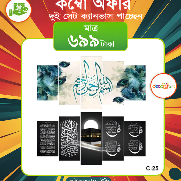 প্রিমিয়াম ওয়াটারপ্রুফ ক্যানভাস কম্বো সেট। C-25